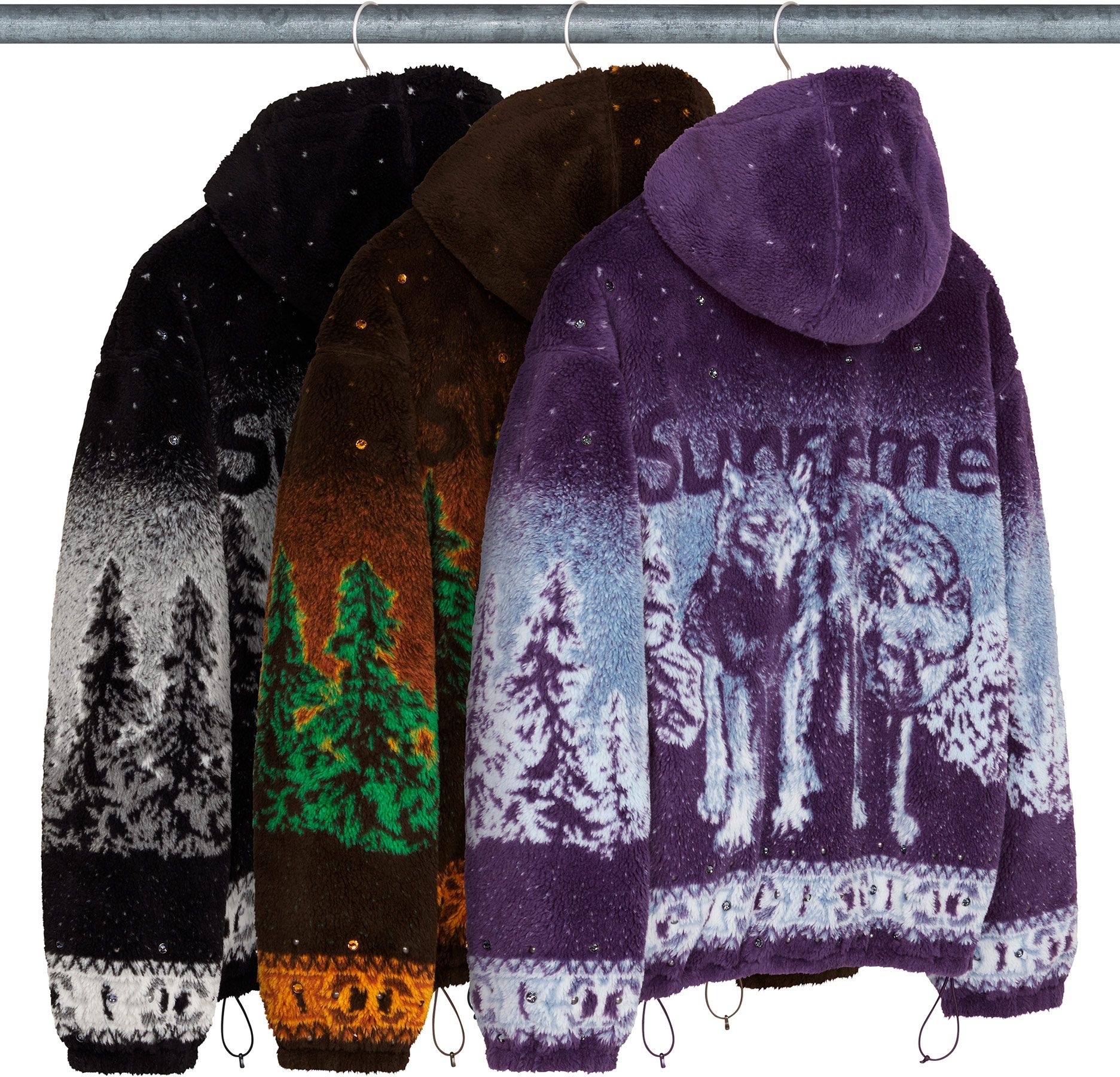 Supreme®/b.b. Simon Reversible Hooded Fleece Jacket view 4